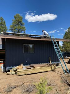 Solar Panels are being installed at the Butch Cassidy Hut.