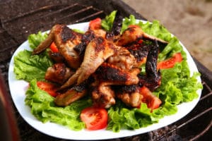 Grilled Chicken Dinner Cuisine at the Aquarius Trail Huts